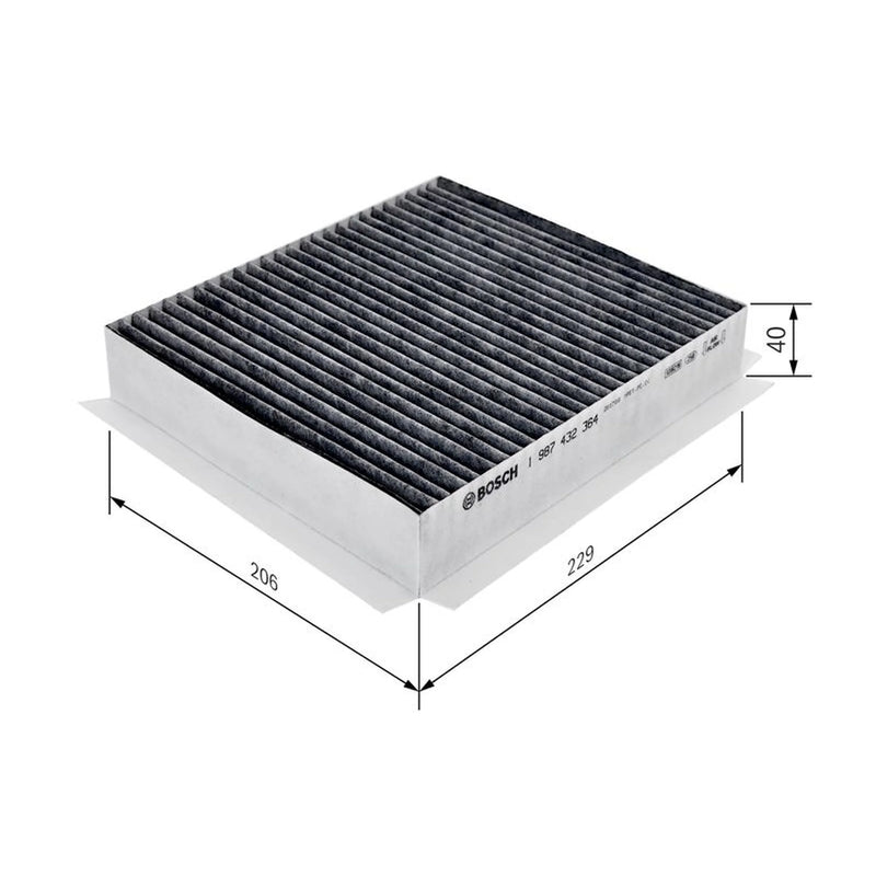 Bosch Cabin Air Filter (Pollen Filter) Behind the rad fits Mercedes-Benz M-Class