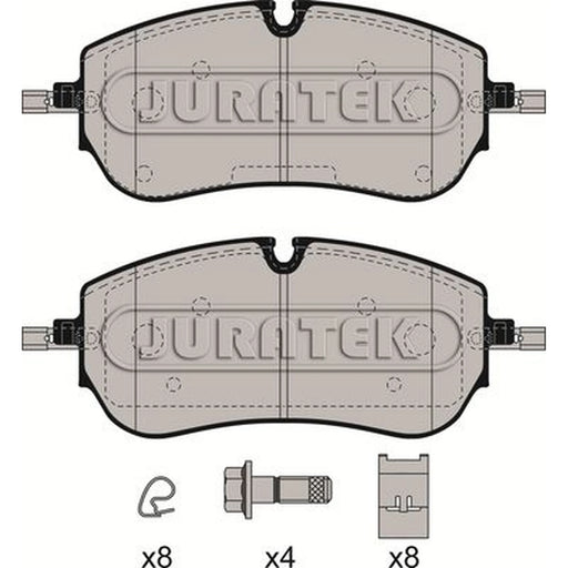 Juratek Front & Rear Brake Discs & Pads fits Jaguar E-Pace 2017-2018 2.0
