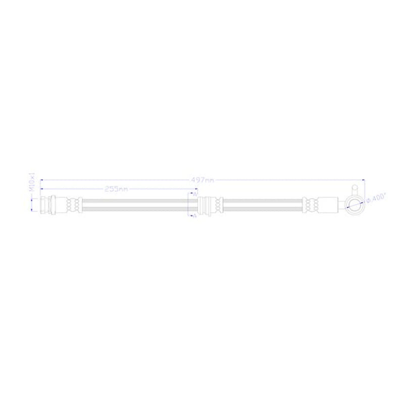 Juratek Brake Hydraulic Hose Line Front Left fits Mazda 6 2012-2020 2.0 2.2 2.5