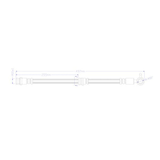Juratek Brake Hydraulic Hose Line Front Left fits Mazda 6 2012-2020 2.0 2.2 2.5
