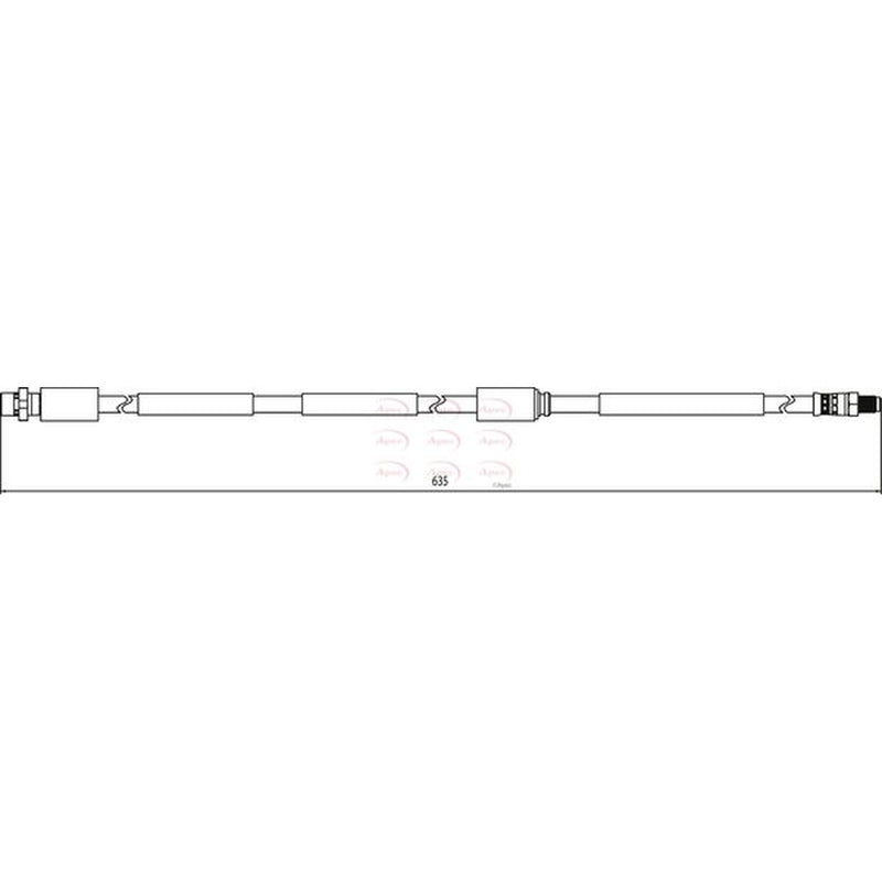 Apec Brake Hydraulic Hose Line Front fits BMW X5 2006-2018 3.0 4.8
