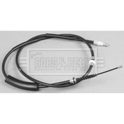 Borg & Beck Handbrake Cable Right Rear BKB2457