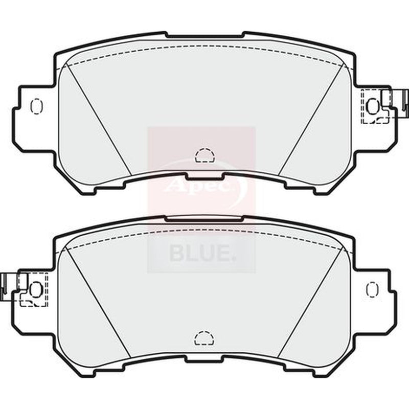 Apec Front & Rear Brake Discs & Pads fits Mazda CX-3 2015-2018 1.5 2.0