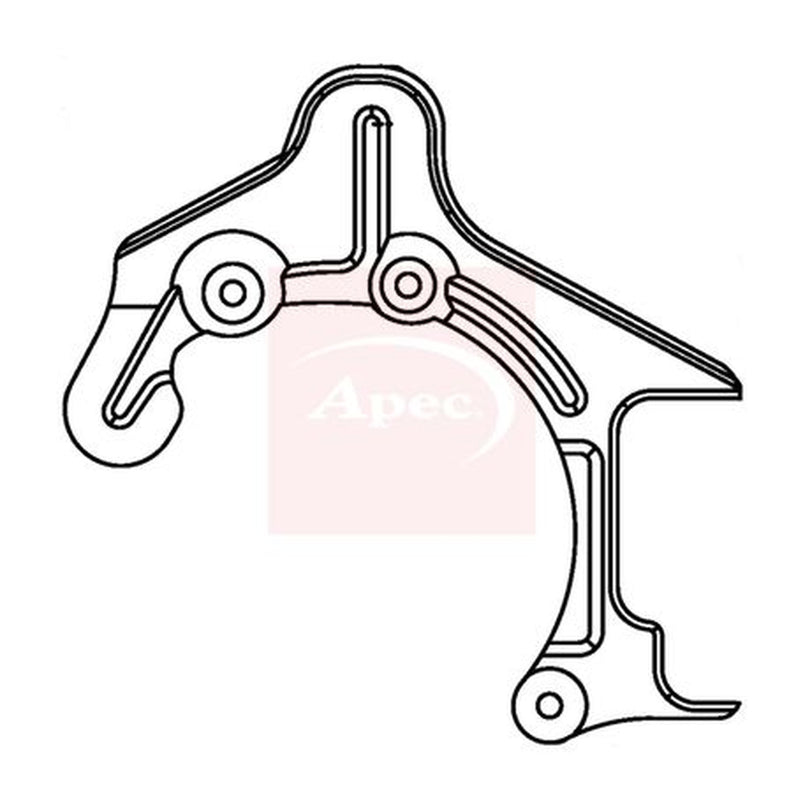 Apec Brake Disc Splash Guard Front Left fits Seat Arosa 1997-2004 1.0 1.4 1.7