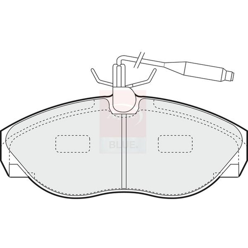 Apec Front Brake Pad Set fits Citroën Relay I 1994-2002 1.9 2.5