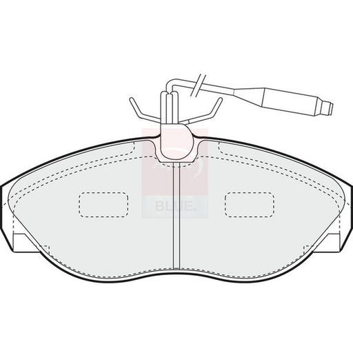 Apec Front Brake Pad Set fits Citroën Relay I 1994-2002 1.9 2.5