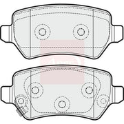 Apec Rear Brake Pad Set fits Kia Cee'D 2012-2018 1.0 1.4 1.6