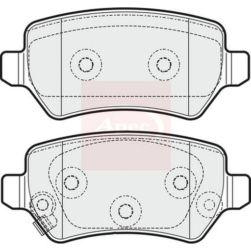 Apec Rear Brake Pad Set PAD1981