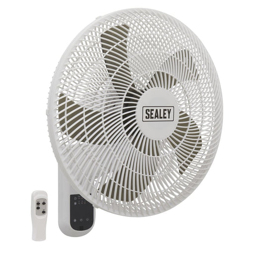 Sealey Wall Fan 3-Speed 16" with Remote Control 230V SWF16WR Sealey - Dynamic Drive