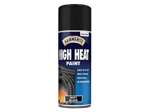 Hammerite High Heat Paint Aerosol Black 400ml Hammerite - NN4 Online