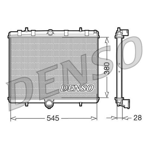 Denso Engine Radiator fits Citroën C8 2002 on 2.0