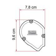 06902D01R SLIDE OUT 280 PLR WHITE R.GREY Fiamma  - Dynamic Drive