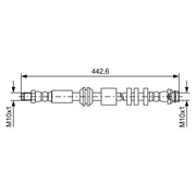 Bosch Brake Hydraulic Hose Line Front fits Land Rover Freelander 2 2006-2014