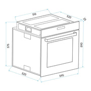 Baridi Integrated Fan-Assisted Electric Oven 60cm 55L Capacity - Black Baridi - Dynamic Drive