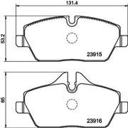 DON Front & Rear Pads fits Mini Mini 2013-2017
