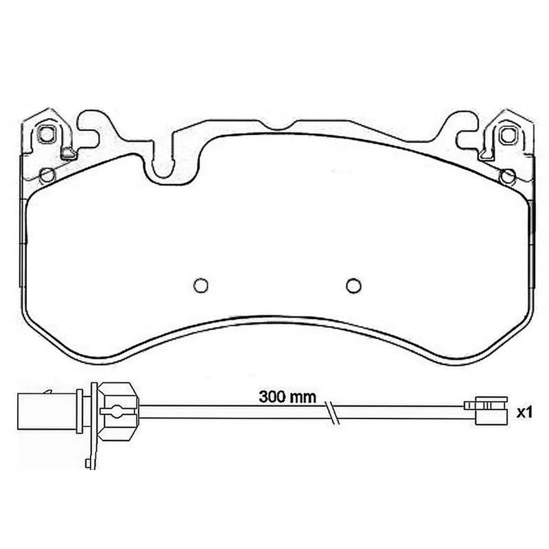 Brembo 4 x Front Brake Pad Set fits Audi A6 C6 2008-2010