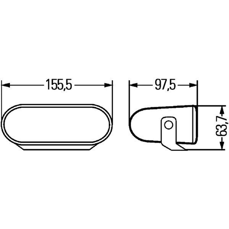 Hella Headlamp Ff-Zf MG12 1FA Right 1FA 008 284-011 0867690 1FA 008 284-011