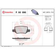 Brembo 4 x Rear Brake Pad Set fits Mercedes-Benz A-Class 2004-2012