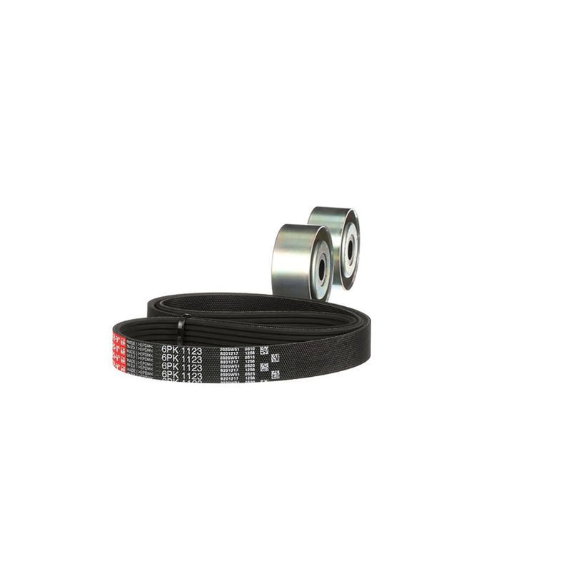 Gates V-Ribbed Belt Set fits Citroën C2 2003-2012 1.1 1.4 1.6