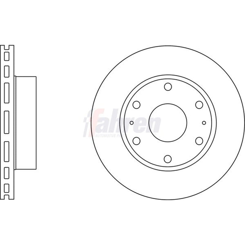 Fahren 2 x Front Brake Discs FBD6636-x2