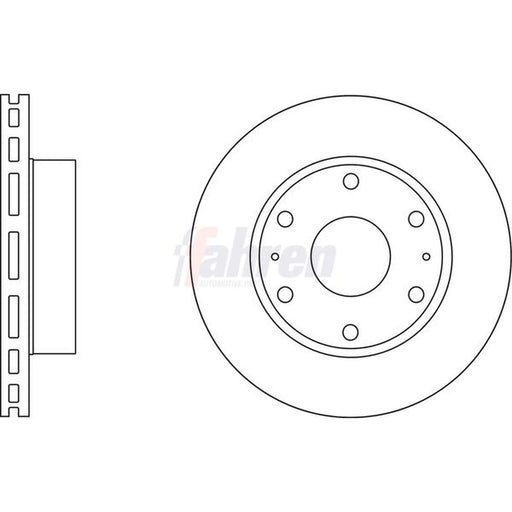 Fahren 2 x Front Brake Discs FBD6636-x2