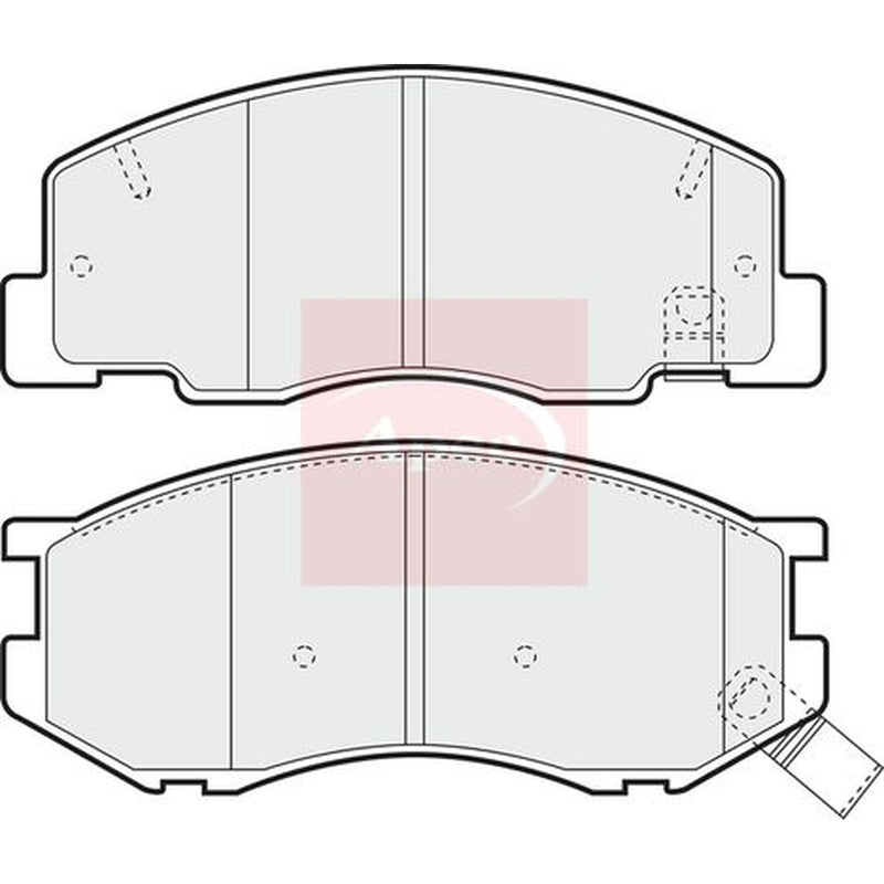 Apec Front Brake Pad Set fits Daihatsu Delta Bus 1994-2001 1.8 2.2