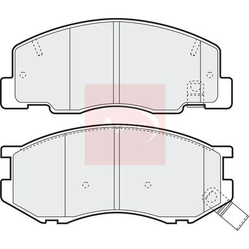 Apec Front Brake Pad Set PAD1004