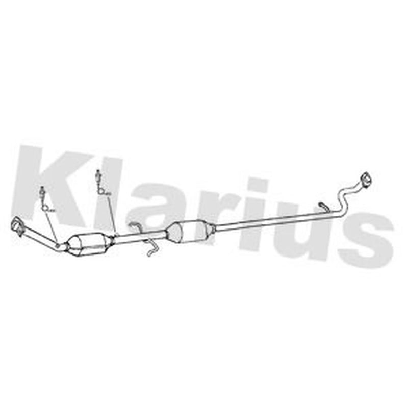 Klarius Catalyst Type Appr With Pipe fits Toyota Yaris/Vitz 2011-2020 1.3 1.5