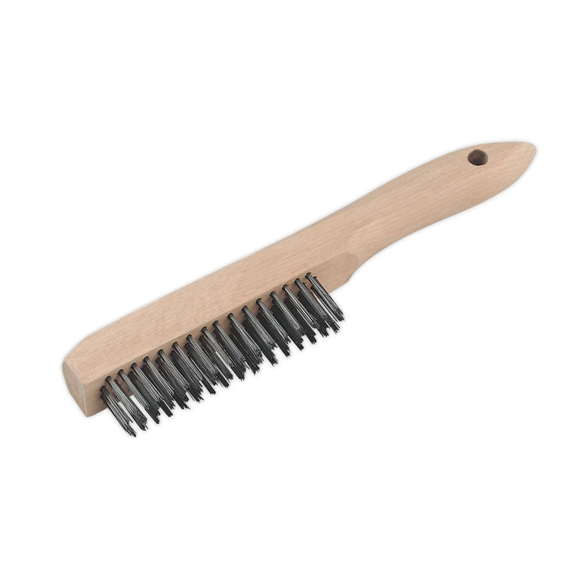 Sealey Engineerïs Wire Brush with Steel Fill 260mm WB02 Sealey - Dynamic Drive
