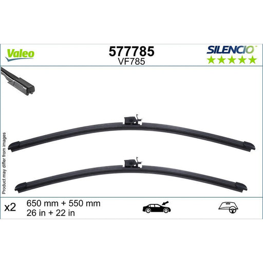 Valeo Aerotwin Front Wiper Blade Set 650mm + 550mm — 577785
