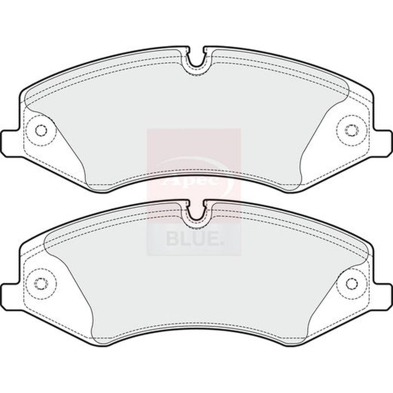 Apec Front Brake Pad Set fits Land Rover Discovery IV 2009-2018 3.0