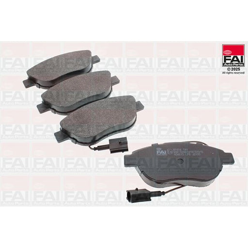 FAI Front Brake Pad Set fits Abarth 500 / 595 / 695 2008 on 1.4