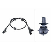 Hella ABS Wheel Speed Sensor Rear 6PU 358 252-021
