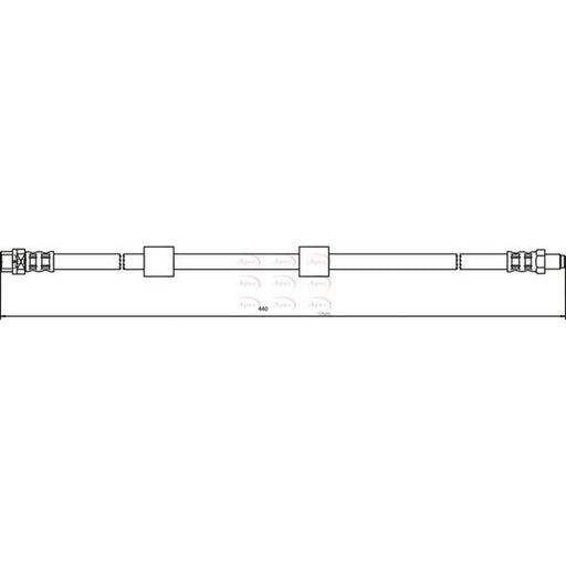 Apec Brake Hydraulic Hose Line Front HOS3048