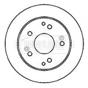 Borg & Beck Front & Rear Brake Discs & Pads fits Honda Integra 1993-2001 1.8