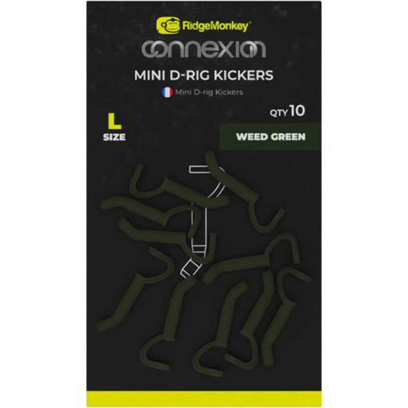 RidgeMonkey Connexion Mini D-Rig Kickers Large Weed Green - RMT343