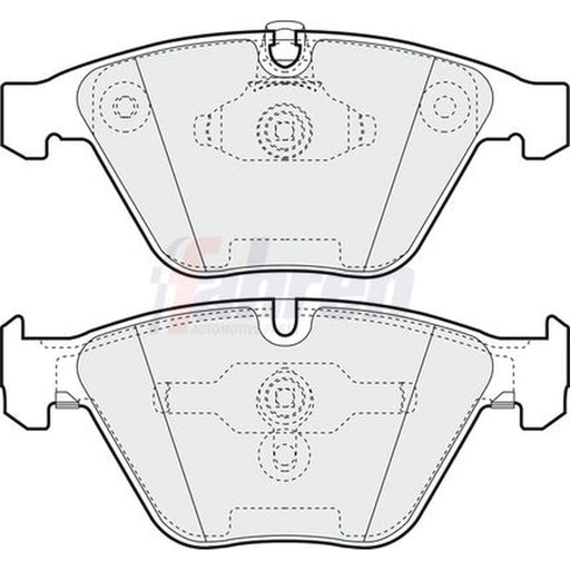 Fahren Front Brake Pad Set FBP3328