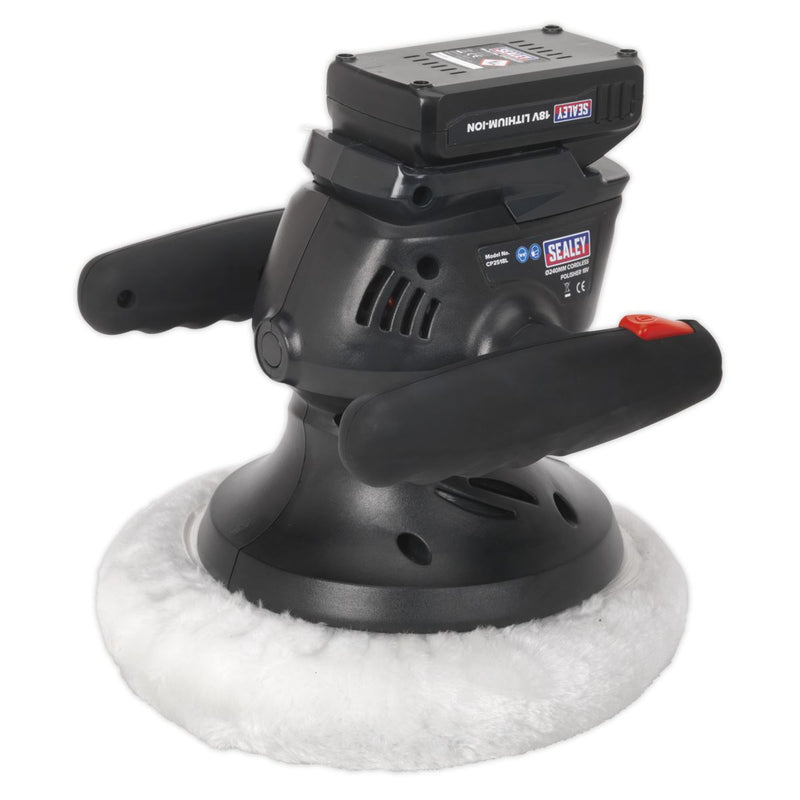 Sealey Cordless Polisher 240mm 18V Lithium-ion CP2518L Sealey  - Dynamic Drive
