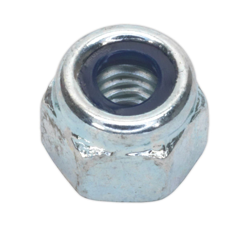 Sealey Nylon Lock Nut M5 Zinc DIN 982 Pack of 100 NLN5 Sealey  - Dynamic Drive
