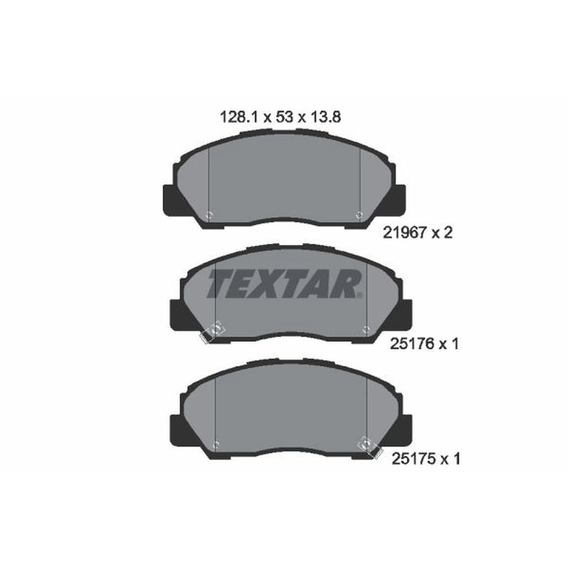 Textar Front Brake Pad Set 2196701