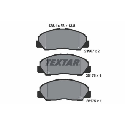 Textar Front Brake Pad Set 2196701