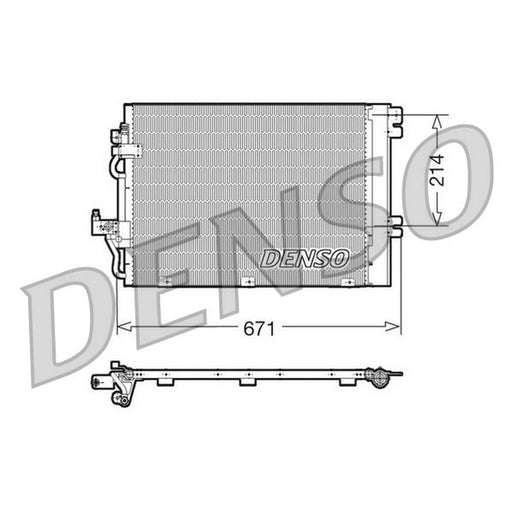 Denso Air Conditioning Condenser fits Opel Astra G 1998-2005 1.4 1.6 1.8