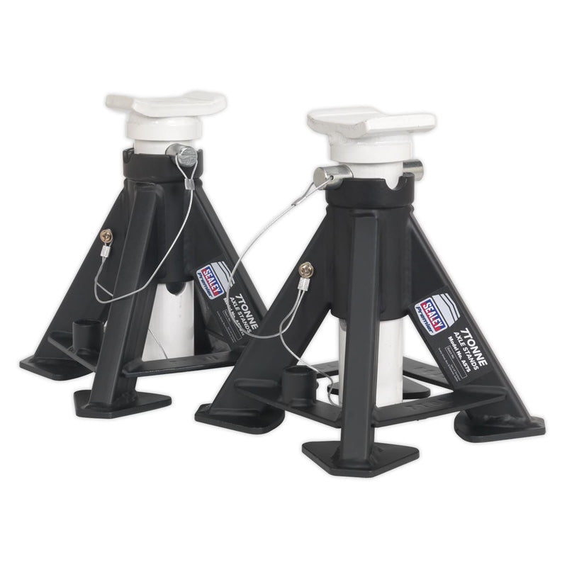 Sealey Short AXLe Stands (Pair) 7 Tonne Capacity per Stand AS7S Sealey - Dynamic Drive