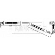 Borg & Beck Brake Hydraulic Hose Line Front Right BBH8340