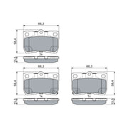 Bosch Front & Rear Pads fits Lexus Gs 2005-2011