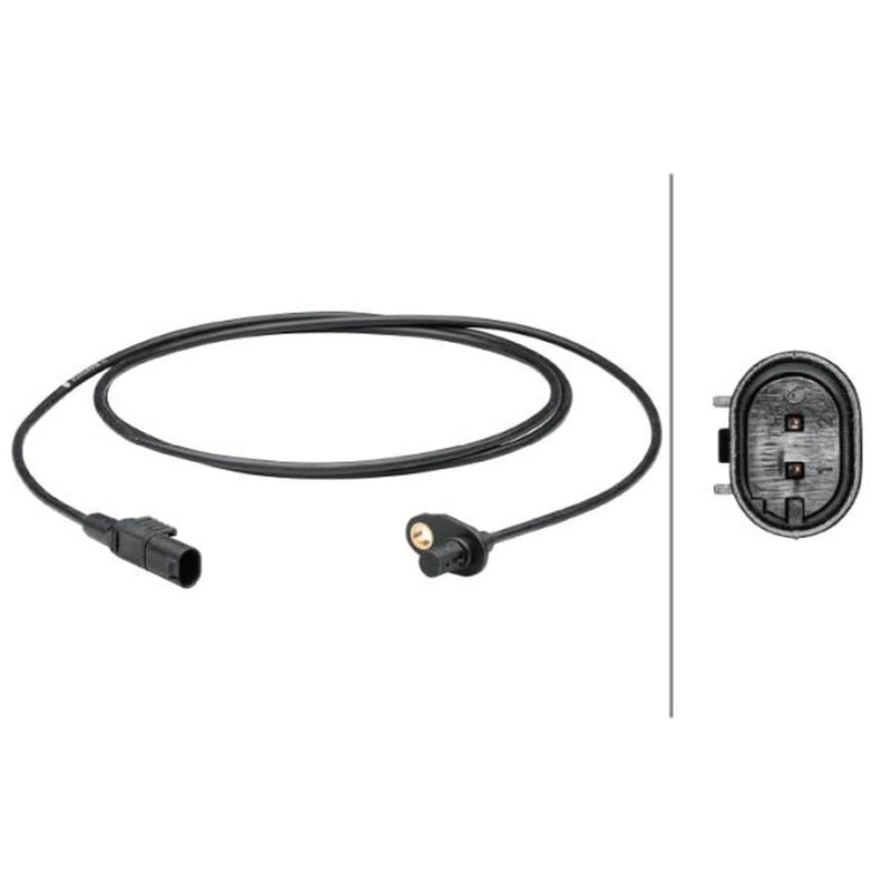 Hella ABS Wheel Speed Sensor Rear fits Mercedes-Benz Chassis 2006-2018