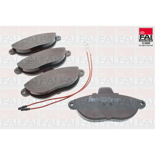 FAI Front Brake Pad Set fits Citroën Dispatch I 1995-2006 1.6 1.9 2.0
