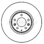 Borg & Beck Front Brake Vented Discs & Pads fits Mazda 6 2005-2007 2.3