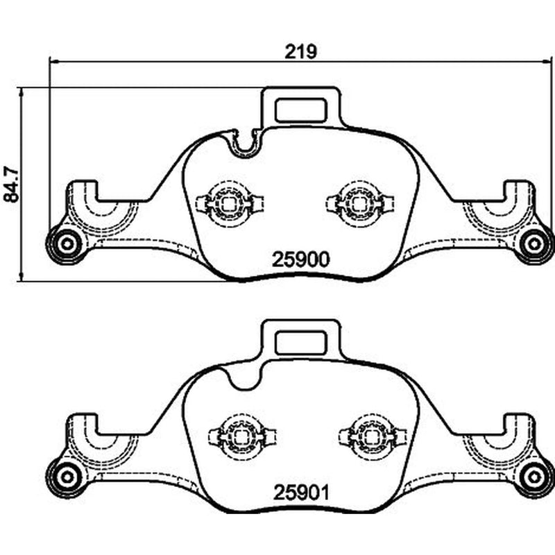 DON Front Brake Pad Set fits BMW 2 2022 on
