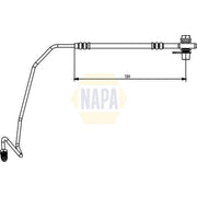 NAPA Brake Hydraulic Hose Line Rear Left fits Audi A6 C5 1997-2005